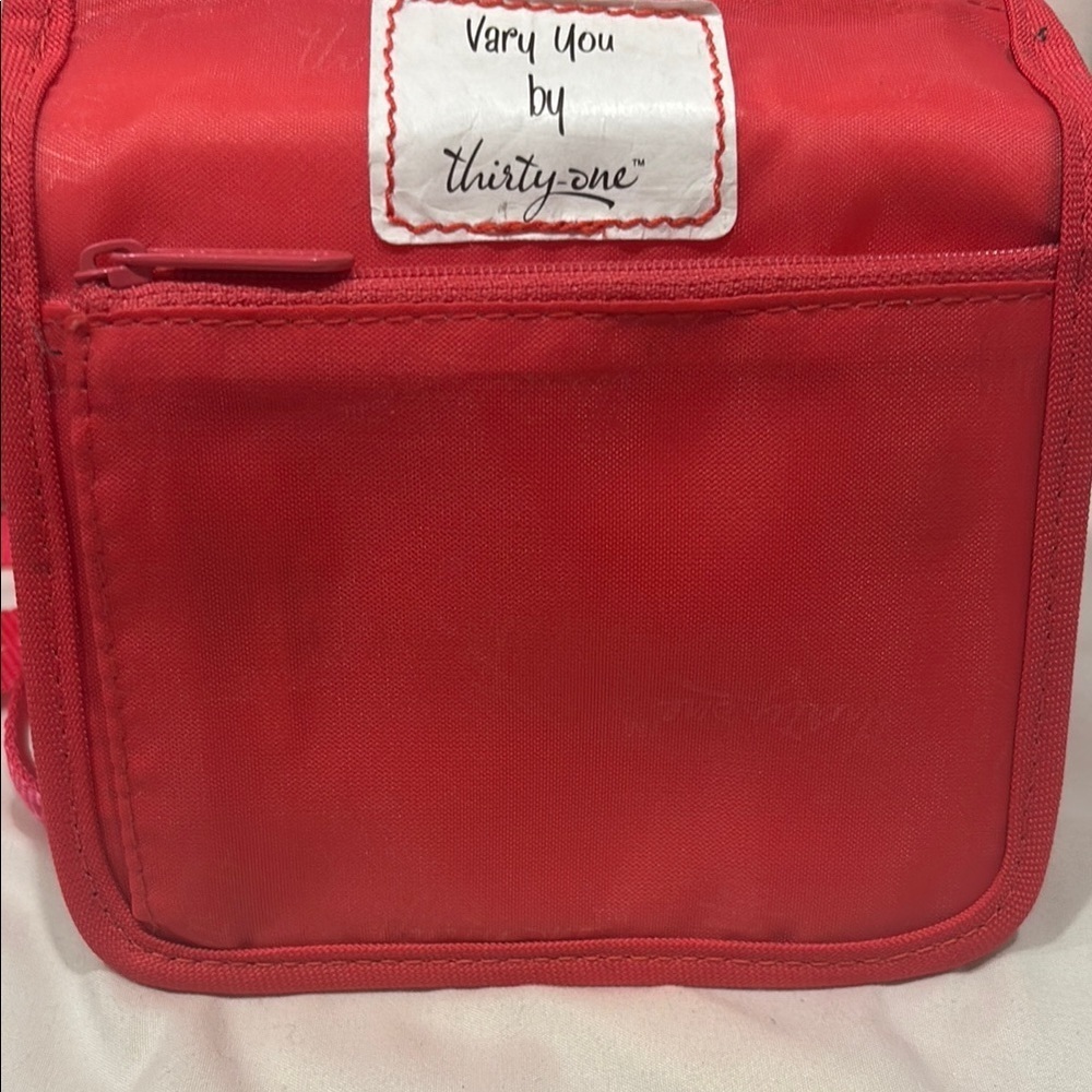 Thirty-One “Vary You” Crossbody Wallet in Pink Circle Stitch - Picture 5 of 7